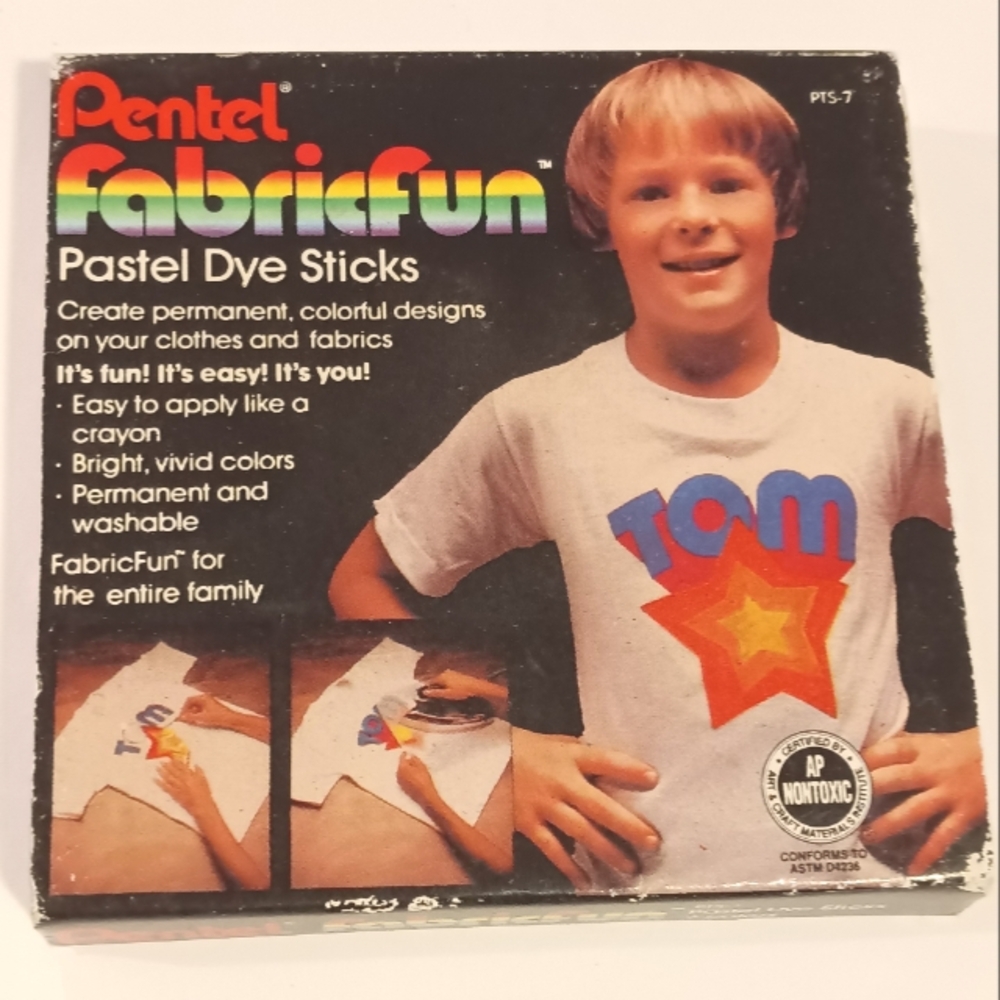 NIP Vintage Pentel Fabric Fun Dye Sticks